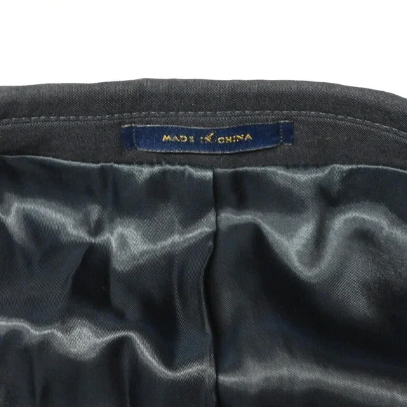 Club Room 43R 44R Navy Blue Gold Button Wool Mens Blazer Suit Jacket Sport‎ Coat